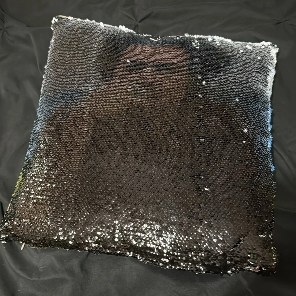 Harry Styles Sequin Pillow